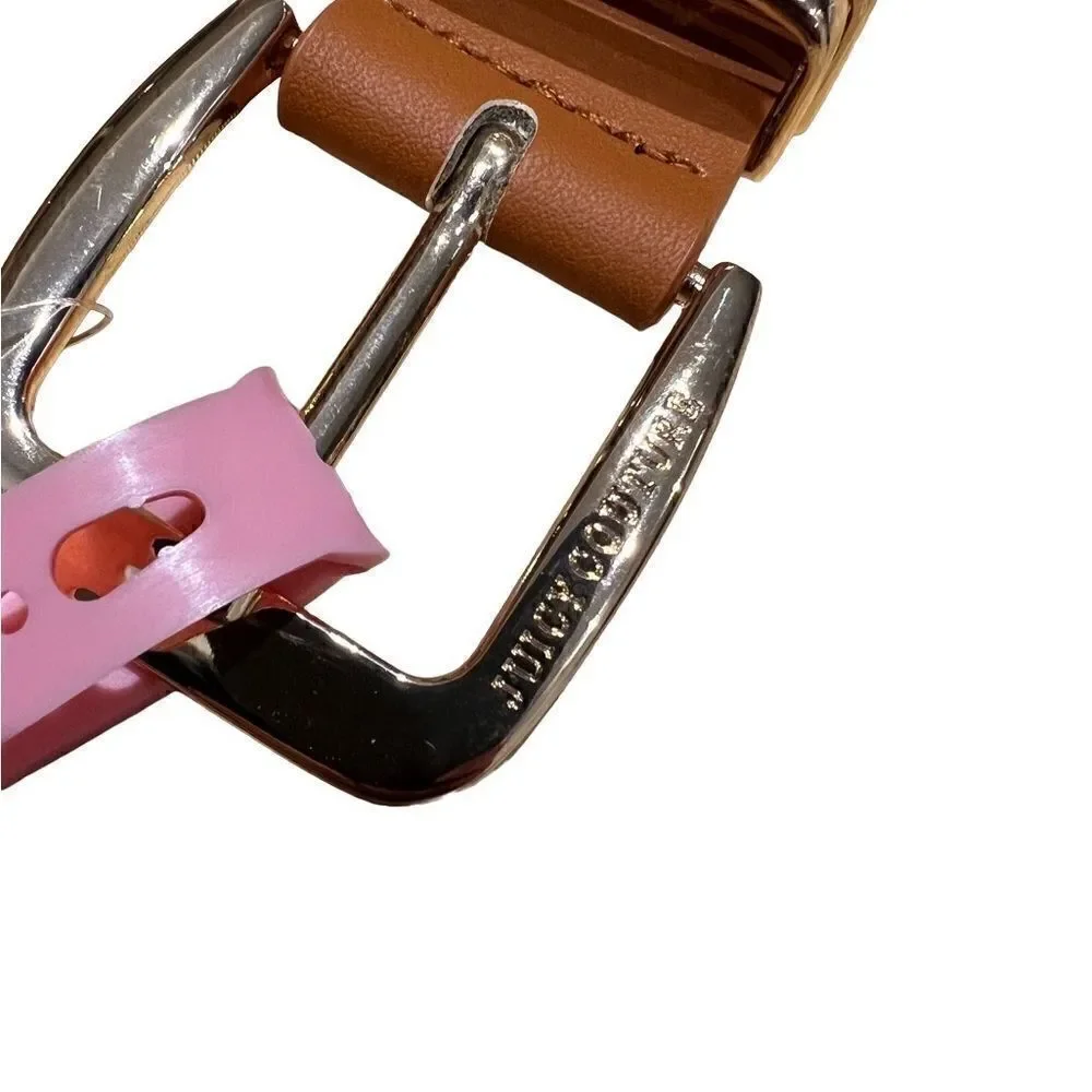 Juicy Couture belt brown gold hardware size L/XL (NWT)